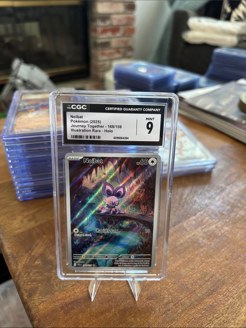 CGC 9 Noibat Illustration Rare Holo Pokemon Journey Together 169/159